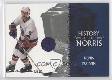 2003-04 In the Game-Used Signature Series - History of the Norris - Silver #HN-12 - Denis Potvin /50