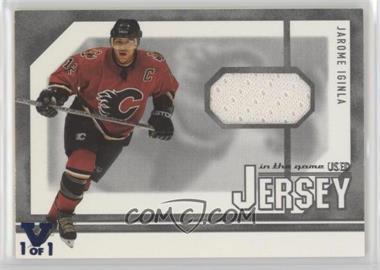 2003-04 In the Game-Used Signature Series - Jersey - Silver ITG Vault Sapphire #GUJ-12 - Jarome Iginla /1