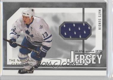 2003-04 In the Game-Used Signature Series - Jersey - The National Cleveland #GUJ-27 - Mats Sundin /1