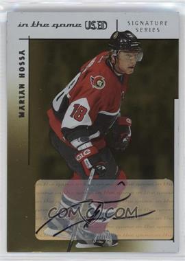 2003-04 In the Game-Used Signature Series - Signatures - Gold #A-MH - Marian Hossa [EX to NM]