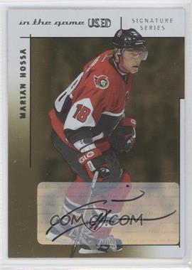 2003-04 In the Game-Used Signature Series - Signatures - Gold #A-MH - Marian Hossa