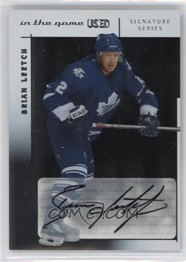 2003-04 In the Game-Used Signature Series - Signatures - Silver #A-BL - Brian Leetch