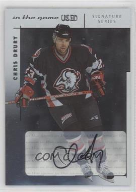 2003-04 In the Game-Used Signature Series - Signatures - Silver #A-CD - Chris Drury
