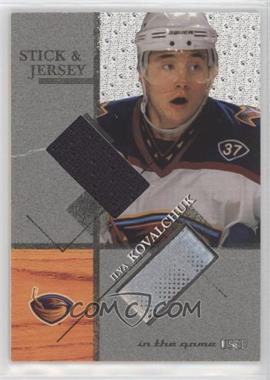 2003-04 In the Game-Used Signature Series - Stick & Jersey #SJ-11 - Ilya Kovalchuk /80