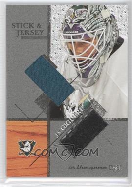 2003-04 In the Game-Used Signature Series - Stick & Jersey #SJ-49 - Jean-Sebastien Giguere /80
