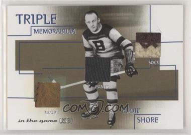 2003-04 In the Game-Used Signature Series - Triple Memorabilia - Gold #TM-5 - Eddie Shore /10