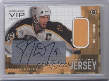 2003-04 In the Game VIP - Game-Used Jersey Autographs #JT-A - Joe Thornton /20