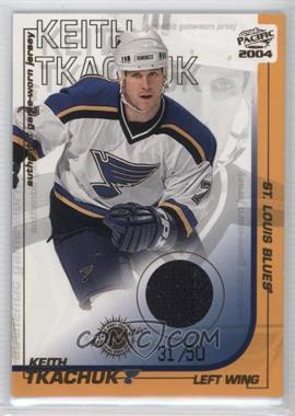 2003-04 Pacific - Authentic Game-Worn Jerseys - Gold #33 - Keith Tkachuk /50