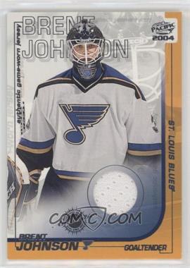 2003-04 Pacific - Authentic Game-Worn Jerseys #32 - Brent Johnson