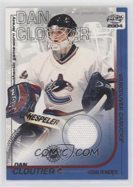 2003-04 Pacific - Authentic Game-Worn Jerseys #39 - Dan Cloutier