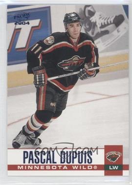 2003-04 Pacific - [Base] - Blue #163 - Pascal Dupuis /250