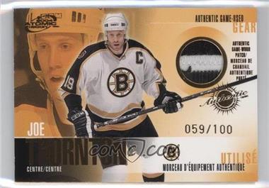 2003-04 Pacific Atomic McDonald's - Game-Used Gear - Gold #3 - Joe Thornton /100