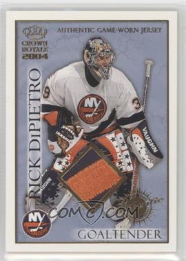 2003-04 Pacific Crown Royale - Authentic Game-Worn Jerseys - Patches #15 - Rick DiPietro /220