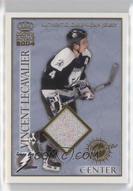 2003-04 Pacific Crown Royale - Authentic Game-Worn Jerseys - Patches #22 - Vincent Lecavalier /220