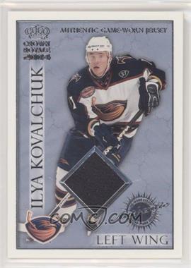 2003-04 Pacific Crown Royale - Authentic Game-Worn Jerseys - Retail #2 - Ilya Kovalchuk /220 [Noted]