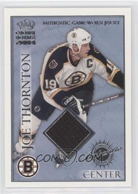 2003-04 Pacific Crown Royale - Authentic Game-Worn Jerseys - Retail #3 - Joe Thornton /220