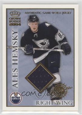 2003-04 Pacific Crown Royale - Authentic Game-Worn Jerseys #10 - Ales Hemsky /625