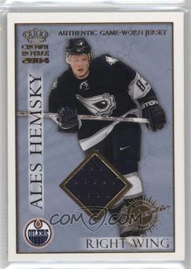 2003-04 Pacific Crown Royale - Authentic Game-Worn Jerseys #10 - Ales Hemsky /625