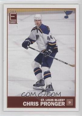 2003-04 Pacific Exhibit - [Base] - Yellow Back #123 - Chris Pronger [EX to NM]