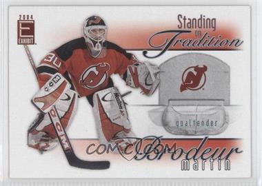 2003-04 Pacific Exhibit - Standing on Tradition #8 - Martin Brodeur