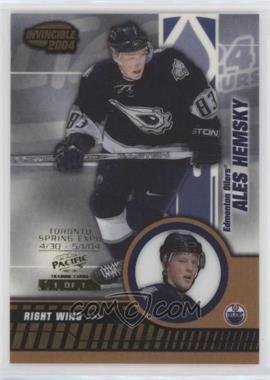 2003-04 Pacific Invincible - [Base] - Spring Expo #39 - Ales Hemsky /1