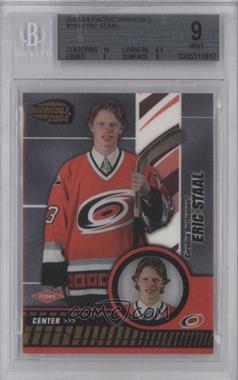 2003-04 Pacific Invincible - [Base] #105 - Eric Staal /799 [BGS 9 MINT]