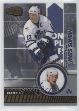 2003-04 Pacific Invincible - [Base] #92 - Mats Sundin