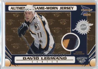 2003-04 Pacific Prism - [Base] - Authentic Game-Worn Jerseys Patches #126 - David Legwand /75