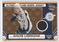 Game-Worn Jersey - David Legwand #/1,185