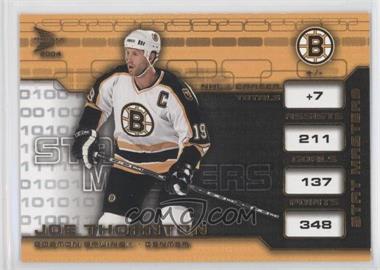 2003-04 Pacific Prism - Stat Masters #2 - Joe Thornton