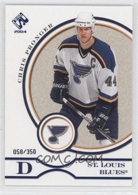 2003-04 Pacific Private Stock Reserve - [Base] - Blue #86 - Chris Pronger /350