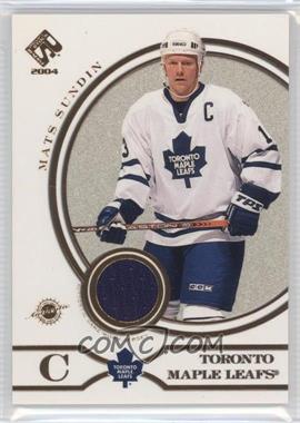 2003-04 Pacific Private Stock Reserve - [Base] #206.2 - Mats Sundin (Game-Worn Jersey)