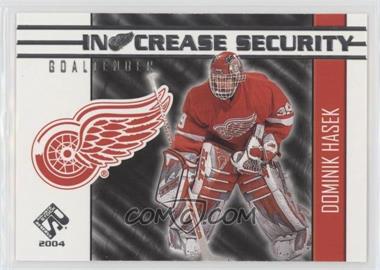 2003-04 Pacific Private Stock Reserve - In Crease Security #7 - Dominik Hasek