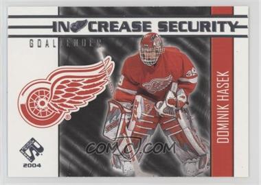 2003-04 Pacific Private Stock Reserve - In Crease Security #7 - Dominik Hasek