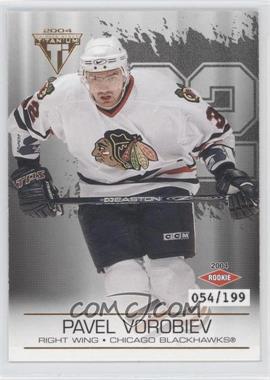 2003-04 Pacific Private Stock Titanium - [Base] - Hobby Jersey Number #109 - Pavel Vorobiev /199