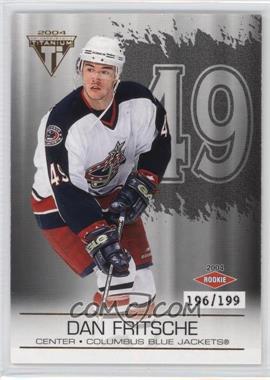 2003-04 Pacific Private Stock Titanium - [Base] - Hobby Jersey Number #112 - Dan Fritsche /199