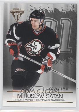 2003-04 Pacific Private Stock Titanium - [Base] - Hobby Jersey Number #15 - Miroslav Satan /150