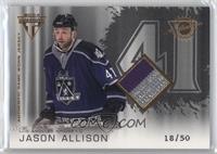 Authentic Game-Worn Jersey - Jason Allison #/50