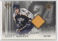 Authentic Game-Worn Jersey - Scott Walker #/50