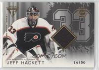 Authentic Game-Worn Jersey - Jeff Hackett [Poor to Fair] #/50