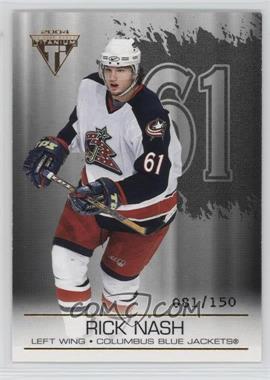 2003-04 Pacific Private Stock Titanium - [Base] - Hobby Jersey Number #31 - Rick Nash /150