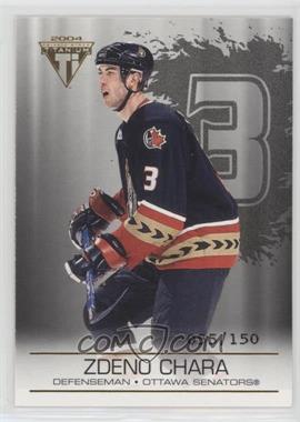 2003-04 Pacific Private Stock Titanium - [Base] - Hobby Jersey Number #71 - Zdeno Chara /150