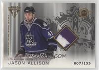 Authentic Game-Worn Jersey - Jason Allison #/155