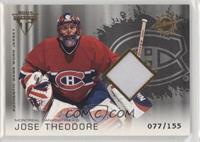 Authentic Game-Worn Jersey - Jose Theodore #/155
