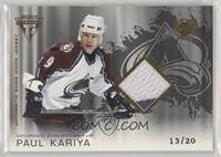 Paul Kariya #/20