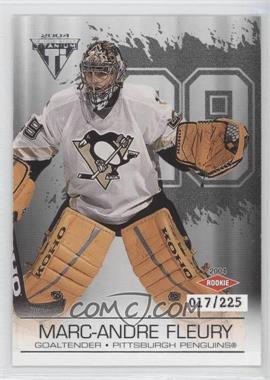 2003-04 Pacific Private Stock Titanium - [Base] - Retail Jersey Number #132 - Marc-Andre Fleury /225