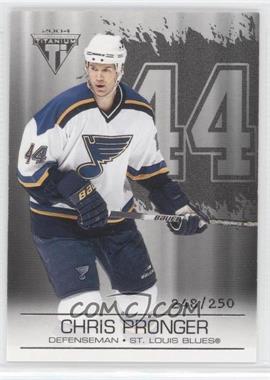 2003-04 Pacific Private Stock Titanium - [Base] - Retail Jersey Number #84 - Chris Pronger /250