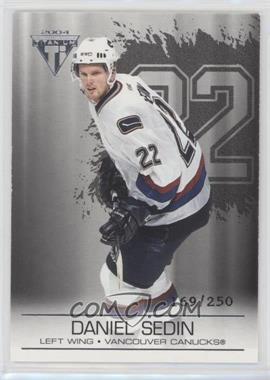 2003-04 Pacific Private Stock Titanium - [Base] - Retail Jersey Number #96 - Daniel Sedin /250