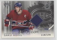 Authentic Game-Worn Jersey - Saku Koivu #/170