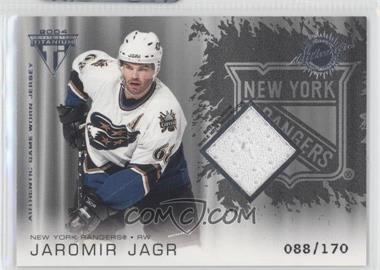 2003-04 Pacific Private Stock Titanium - [Base] - Retail #170 - Authentic Game-Worn Jersey - Jaromir Jagr /170